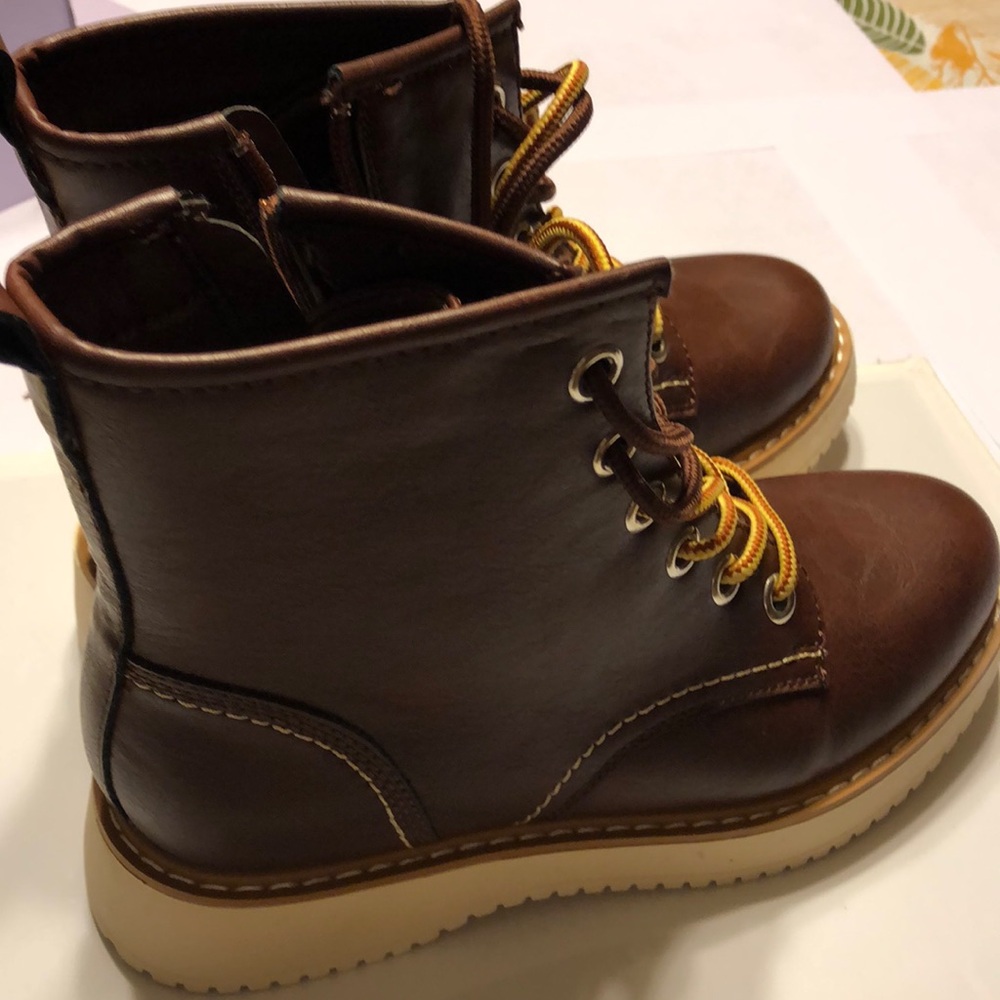 Madden Girl dark cognac boots